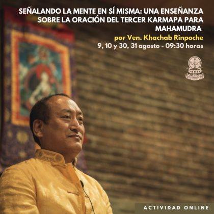 Señalando a la mente en sí misma: una enseñanza sobre la oración para Mahamudra